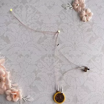 Подсветка, модуль с 2 желтыми светодиодами, диагональное расположение (ScrapIllumination)