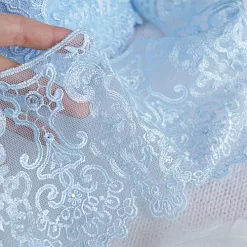 Кружево "Стразинка. Голубое", ширина 14,5 см, длина 1 м (Pty Турция)