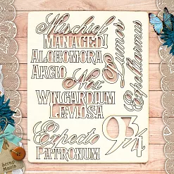 Чипборд "Волшебник. Заклинания" (ScrapMania) Чипборд "Волшебник. Заклинания" (ScrapMania)