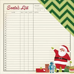 Бумага "Christmas Magic. Лист Санты" (American Crafts)