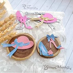 Нож "Дамские штучки. Туфли и шляпка", 4,7х6,8 см (ScrapMania)