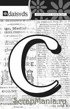 Буква-оверлей "c", 1 лист (Daisy d's)