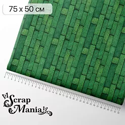 Отрез ткани 75х50 см "Лукоморье. Зеленые досочки" (ScrapMania) Отрез ткани 75х50 см "Лукоморье. Зеленые досочки" (ScrapMania)