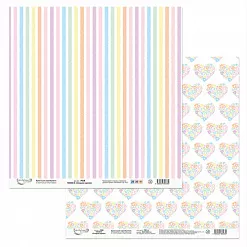 Набор бумаги 15х15 см "Сладкое время", 12 листов (Mr.Painter)