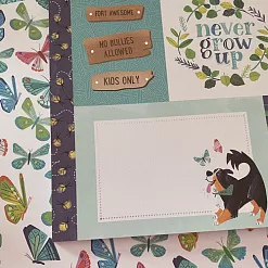 Набор бумаги 30х30 см с фольгированием "Shimelle. Never Grow Up 1/2", 24 листа (American Crafts)