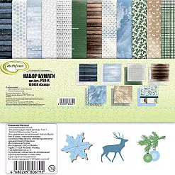 Набор бумаги 30х30 см "Север", 7 листов (Mr.Painter) Набор бумаги 30х30 см "Север", 7 листов (Mr.Painter)