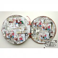 Заготовка для альбома 20х20 см "Снежинка 2" (CraftStory)