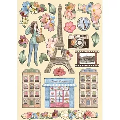 Набор деревянных украшений "Oh La La!", 20 шт (Stamperia) Набор деревянных украшений "Oh La La!", 20 шт (Stamperia)