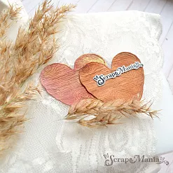 Нож "Пляж. Деревянное сердце", 6х6 см (ScrapMania) Нож "Пляж. Деревянное сердце", 6х6 см (ScrapMania)