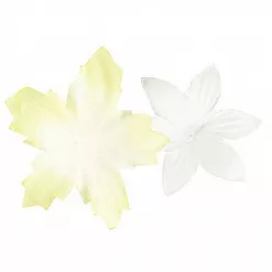 Набор бумажных цветов "Желто-белый микс" (Heyda)