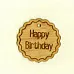 Деревянное украшение "Бирочка. Happy Birthday" (Salvadorica)