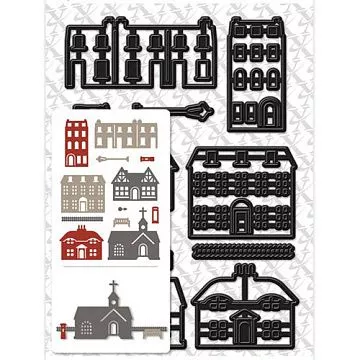 Набор ножей для вырубки Xcut "Здания" (DoCrafts)