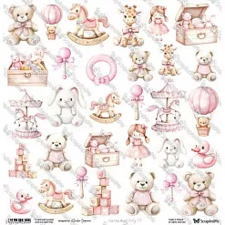 Бумага 30х30 см "Oh, Baby. Baby 02" (ScrapAndMe) Бумага 30х30 см "Oh, Baby. Baby 02" (ScrapAndMe)