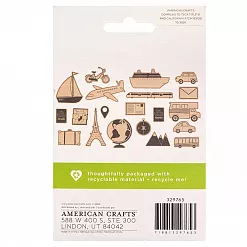 Набор деревянных украшений "Travel" (Prima Marketing)