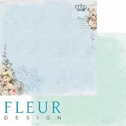 Бумага "Цветы прованса. Цветочная синева" (Fleur-design)