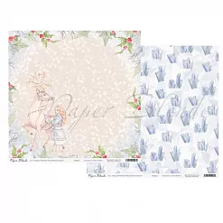 Бумага 30х30 см "Snow Queen. Волшебная встреча/Magical Meeting" (PaperBlonde)