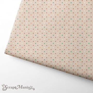 Отрез ткани 75х50 см "Этника. Детская. Горох" (ScrapMania)
