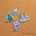 Набор тканевых высечек "Рождество у волшебников. Детали", 28 шт (ScrapMania)