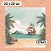 Калька 20х20 см "Маленький пират 05", плотность 110 гр/м2 (ScrapMania)