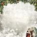 Бумага "Новогодний лес. Белый конь" (ScrapMania)
