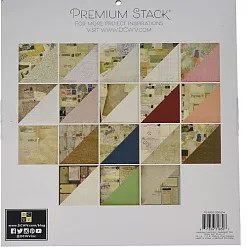 Набор бумаги 30х30 см "Postcards 1/2", 18 листов (DCWV)