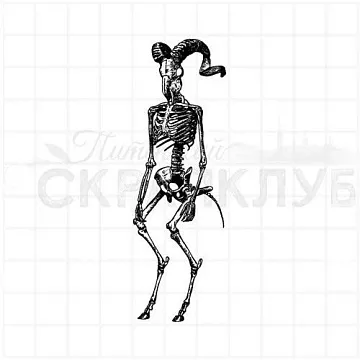 Штамп "Бука", 3х8,5 см (Скрапклуб)