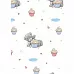 Отрез ткани 50х55 см "Me to you. Капкейк и мишка. Белый" (Peppy)