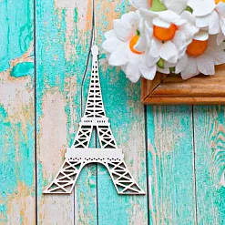 Украшение из чипборда "Эйфелева башня" (ScrapКрым)