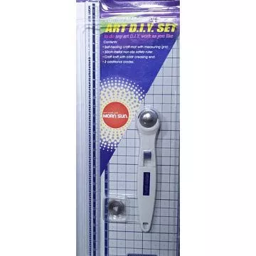 Набор для резки "Коврик, фигурный нож, линейка" в блистере (Morn Sun)