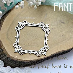 Украшение из чипборда "Рамка квадратная 740" (Fantasy)
