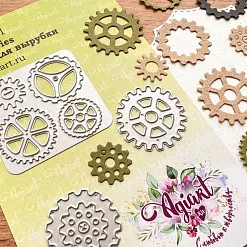 Нож "Сет шестеренки", 3х3 см (AgiArt) Нож "Сет шестеренки", 3х3 см (AgiArt)