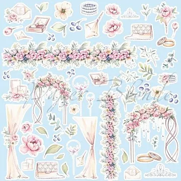 Бумага 30х30 см "Just You And Me. Элементы/Elements" (PaperBlonde)