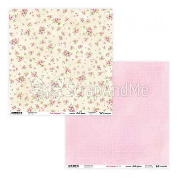 Бумага 30х30 см "Pink Blossom 2 09/10" (ScrapAndMe)