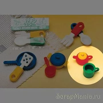 Ластик "Чайник с кружкой" (Iwako)