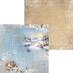 Бумага 30х30 см "Снежная даль. Лист 1" (Scrapodelie)