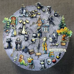 Набор тканевых высечек "Лукоморье", 38 шт (ScrapMania) Набор тканевых высечек "Лукоморье", 38 шт (ScrapMania)