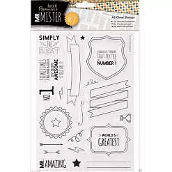 Набор штампов "Mr. Mister. Текст" (DoCrafts)