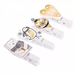 Набор деревянных прищепок "Сияние ночи" (АртУзор)