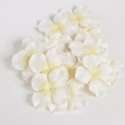 Набор больших гортензий "Белые с желтой серединкой", 10 шт (Craft)