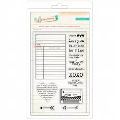 Набор штампов "Любовные записки" (Crate paper) Набор штампов "Любовные записки" (Crate paper)