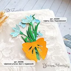 Нож "Дамские штучки. Бант с подвеской", 4,2х4,9 см (ScrapMania) Нож "Дамские штучки. Бант с подвеской", 4,2х4,9 см (ScrapMania)