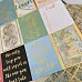 Набор бумаги с фольгированием 30х30 см "World maps 1/2", 18 листов (DCWV)