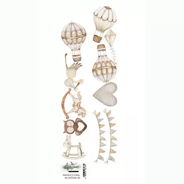 Бумага 6х30 см "Vintage baby. Для вырезания" (Alchemy of Art)