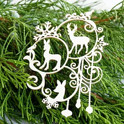 Чипборд "Новогодние игрушки-2", 6,5х9 см (LeoMammy)