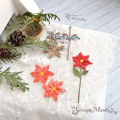 Нож "Ботаника. Пуансеттия", 3,7х3,8 см (ScrapMania)