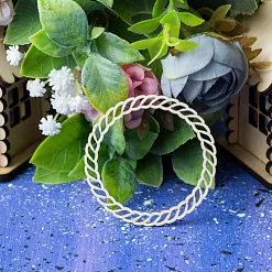 Украшение из чипборда "Рамка плетеная" (Лавандовый комод)