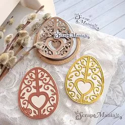 Нож "Пасха. Яичко ажурное 3D", 4,9х6,5 см (ScrapMania)