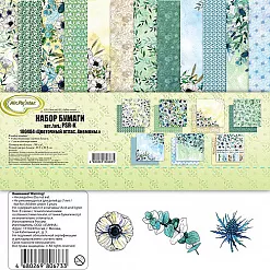 Набор бумаги 30х30 см "Цветочный атлас. Анемоны", 7 листов (Mr.Painter)