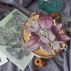 Штамп "На крыльях №2", 6х2 см (AgiArt)