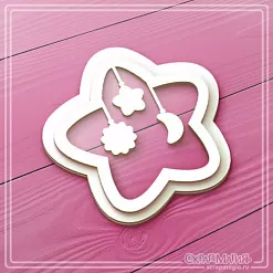 Шейкер "Звездочка с подвесками", 9х8,8 см (СкрапМагия)